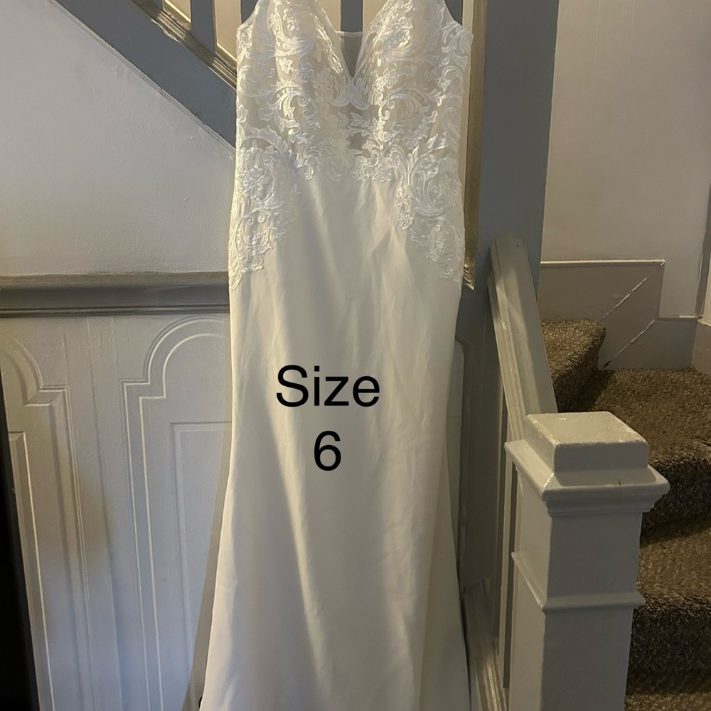 Elegant White Lace Gown